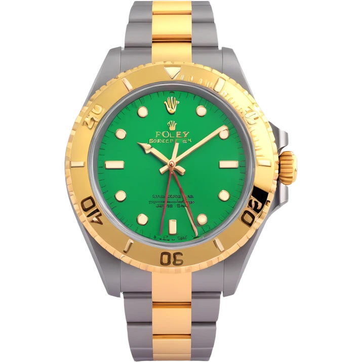 3D rendered Rolex watch with metal bracelet, realistic lighting, luxury look, no text emoji