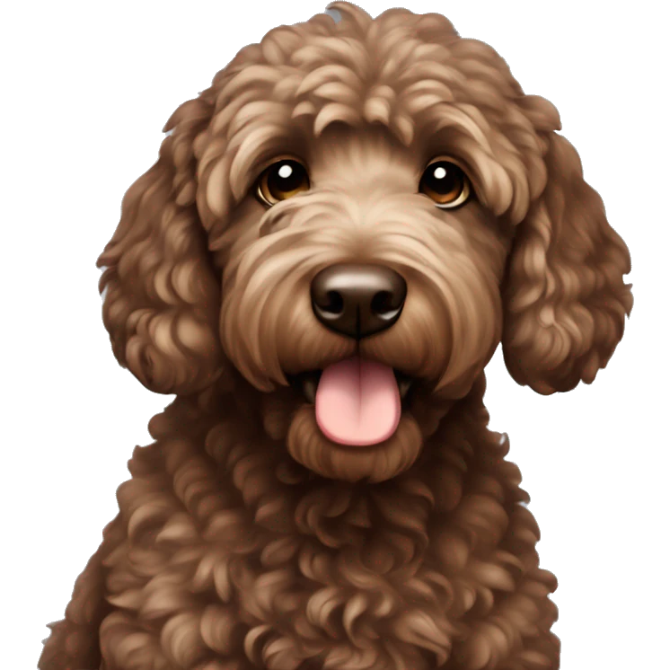 chocolate goldendoodle emoji
