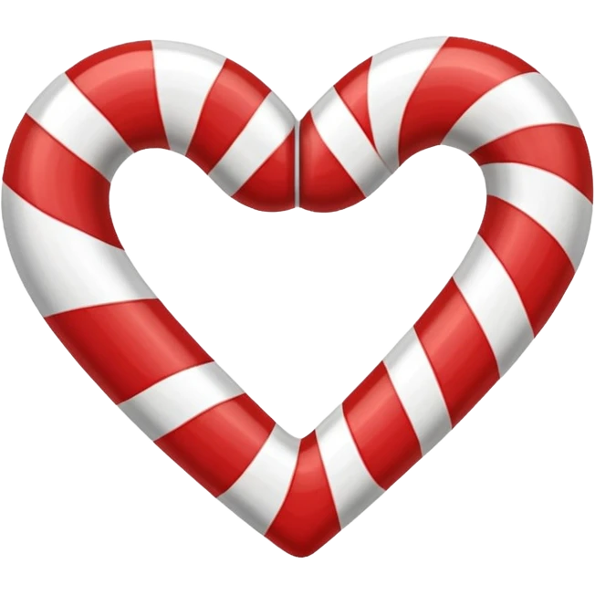 Bastoncini di zucchero a forma di cuore  emoji