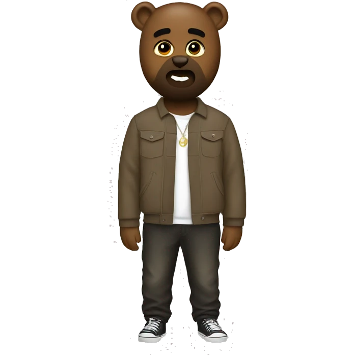kanye west bear emoji