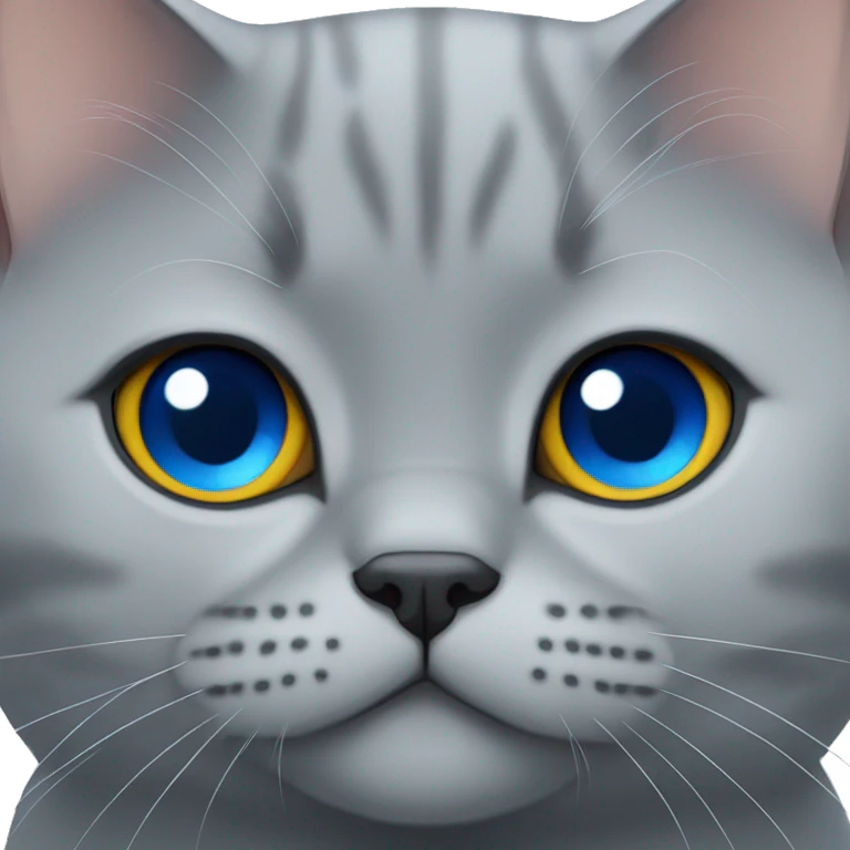 british shorthair with blue eyes emoji