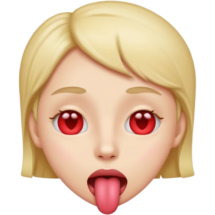 heart eyes with tongue sticking out  emoji