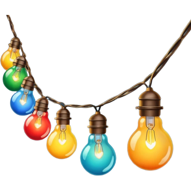 Foco de luces navideñas emoji