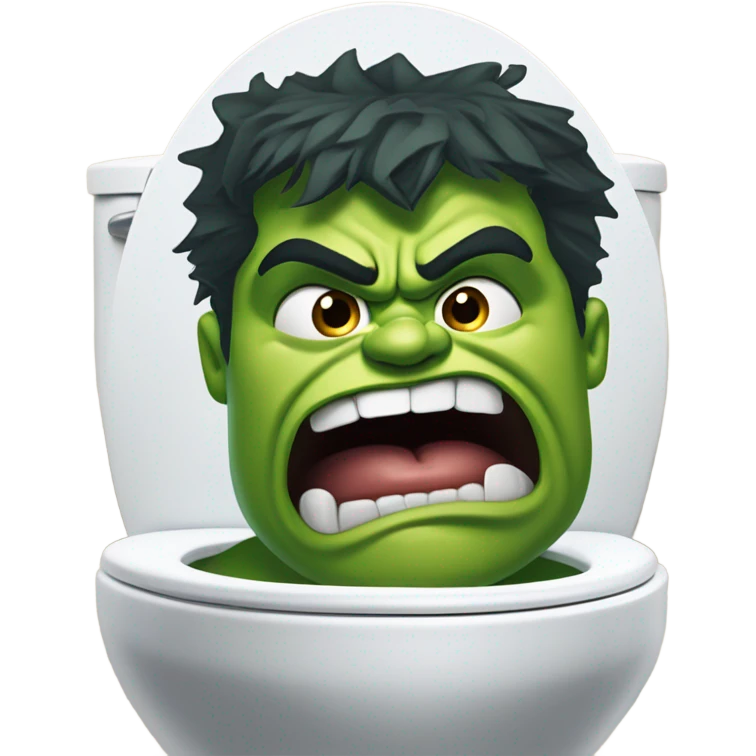 hulk head in toilet emoji