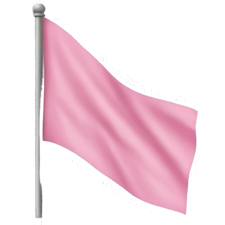 Pink flag emoji