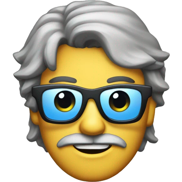 tiburon con gafas y telefono en chin emoji