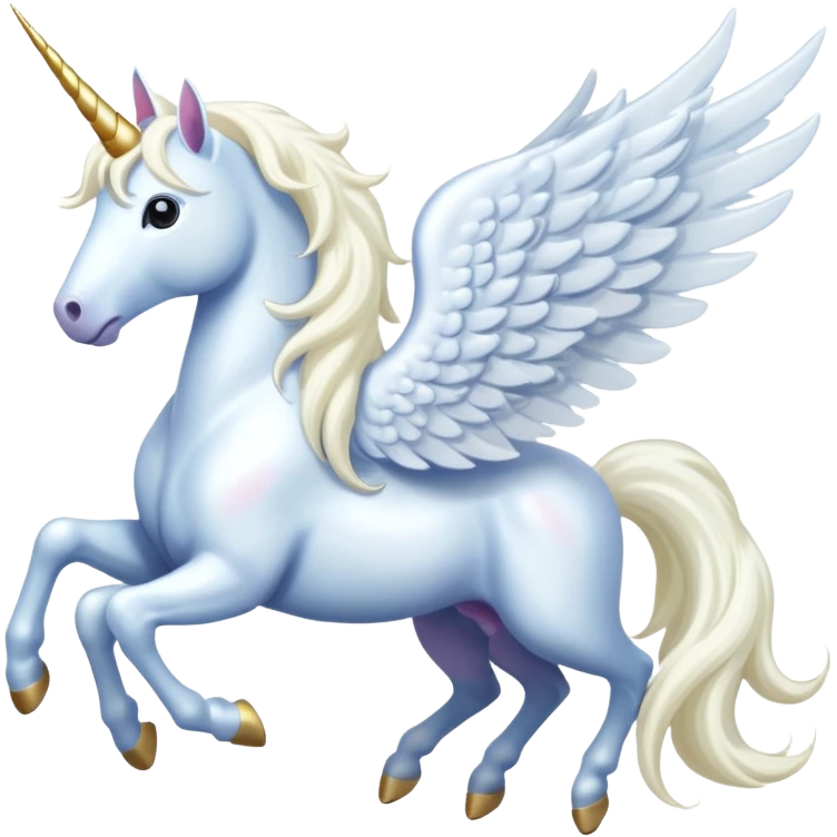 A unicorn fly with wings emoji