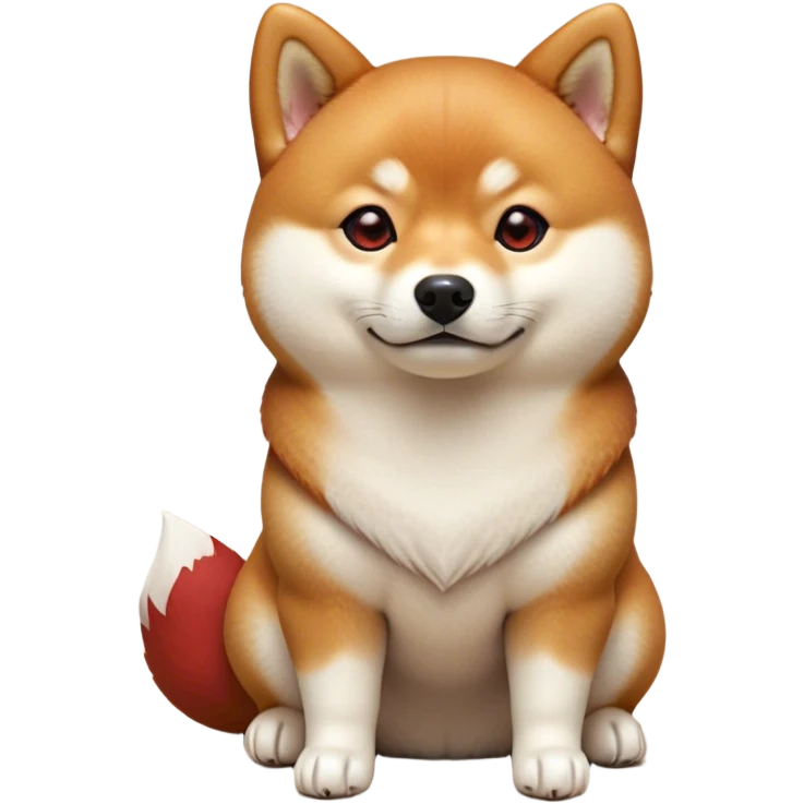 Cinematic Noble Shiba Inu Portrait Emoji, Poised and regal, with a compact, agile build and a well-groomed fur of vibrant red with a creamy underbelly, deep-set soulful brown eyes, Simplified yet sharp and sophisticated features, highly detailed, glowing with a soft, dignified glow, high shine, intelligent and spirited, stylized with an air of elegance, focused and attentive, soft glowing outline, capturing the essence of a watchful and confident companion, so majestic it feels as though it could prance out of the screen with effortless authority! emoji