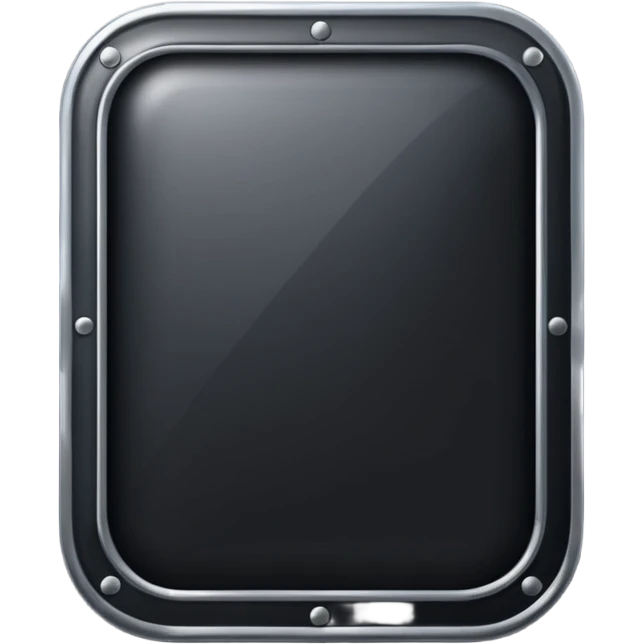 rectangular black shield emoji