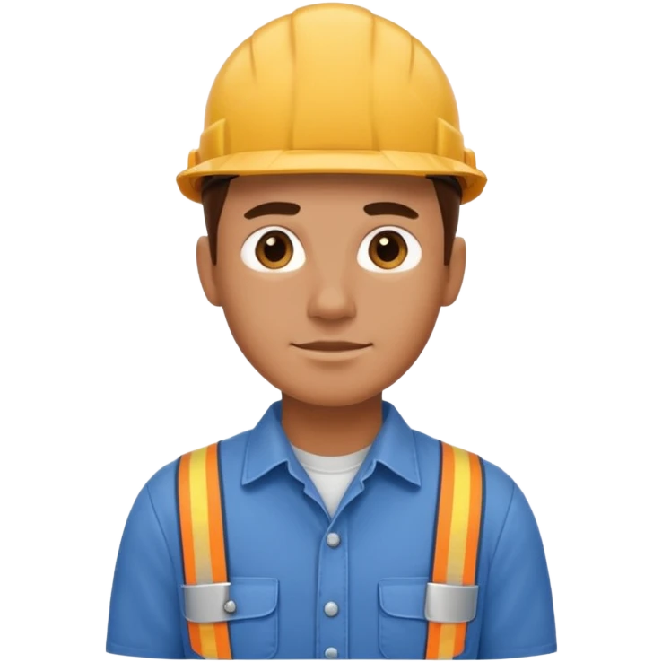 Blue collar workwr emoji