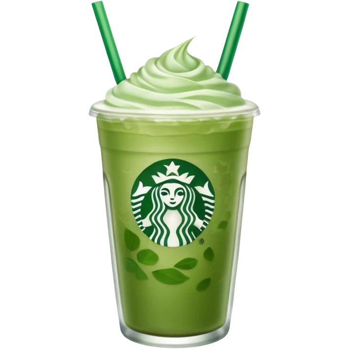 Starbucks iced matcha latte emoji