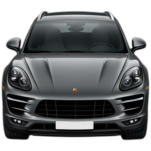 black porsche macan turbo emoji
