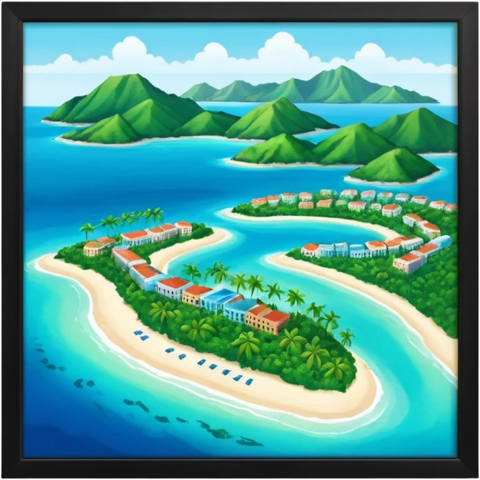 isla de cuba vista desde arriba emoji