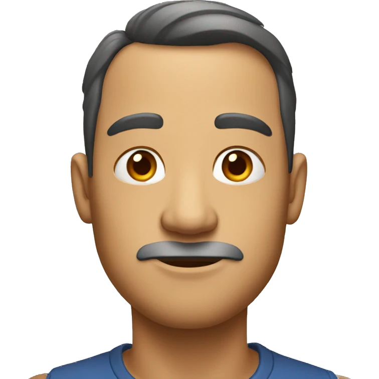 Man with big chin emoji