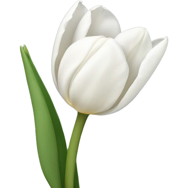White tulips  emoji