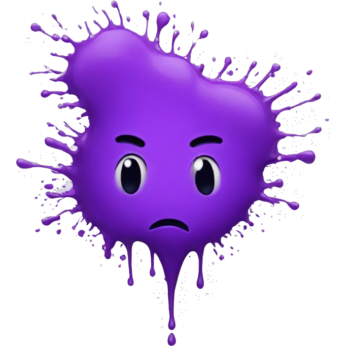 purple splatter emoji
