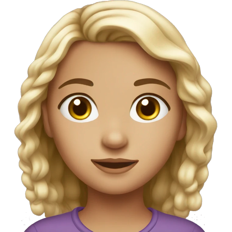 a young beautiful girl emoji