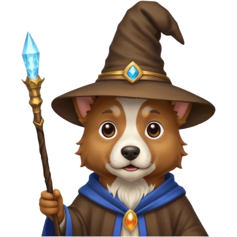 Dog wizard emoji