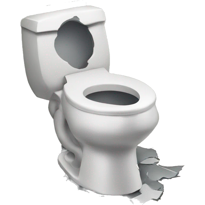 Broken toilet emoji