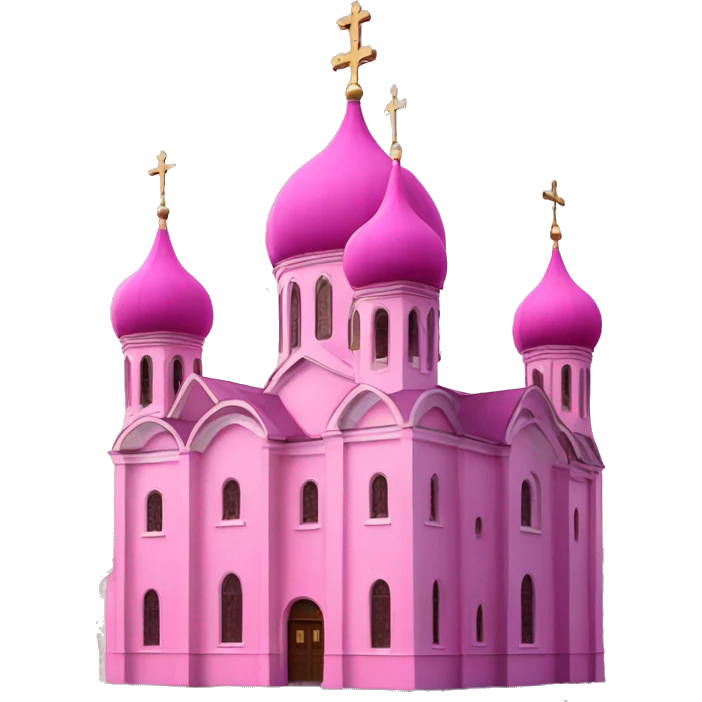 Big Pink orthodox church  emoji