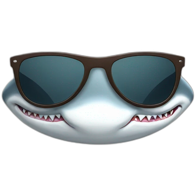 shark sunglasses emoji