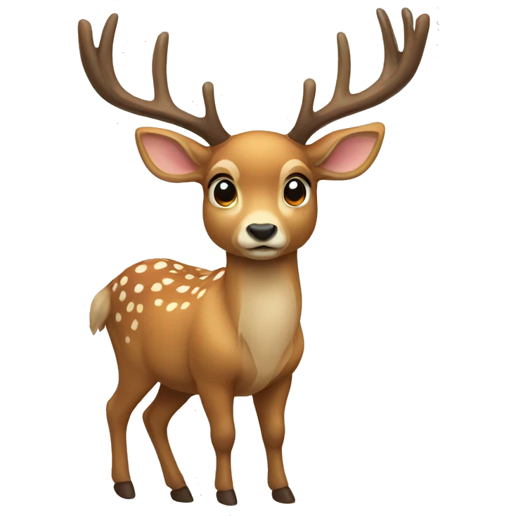 Deer with bow emoji
