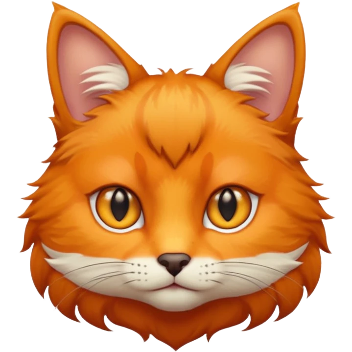 Cat with slim fox eyes cat with fox eyes emoji