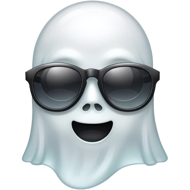 ghost with sunglasses emoji