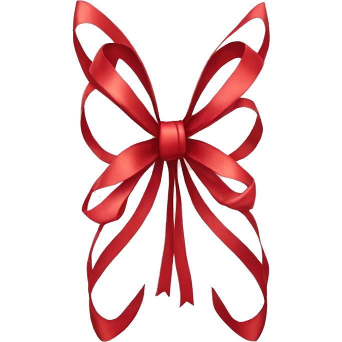 coquette red bow emoji