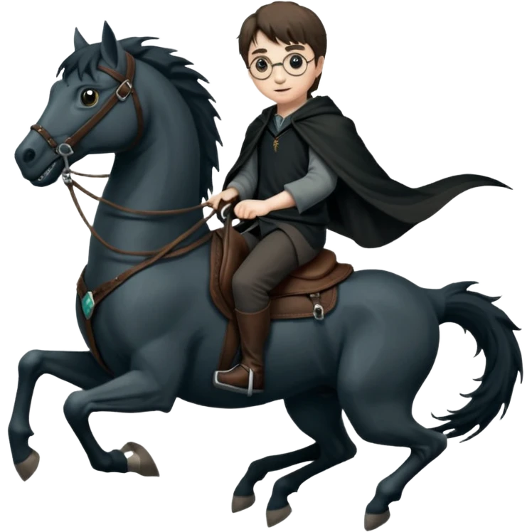 Harry potter thestral saddle dnd emoji