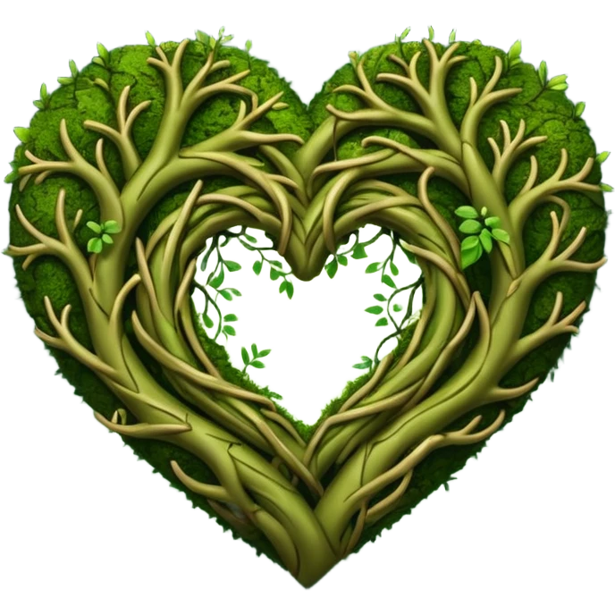 enchanted forest themed heart emoji