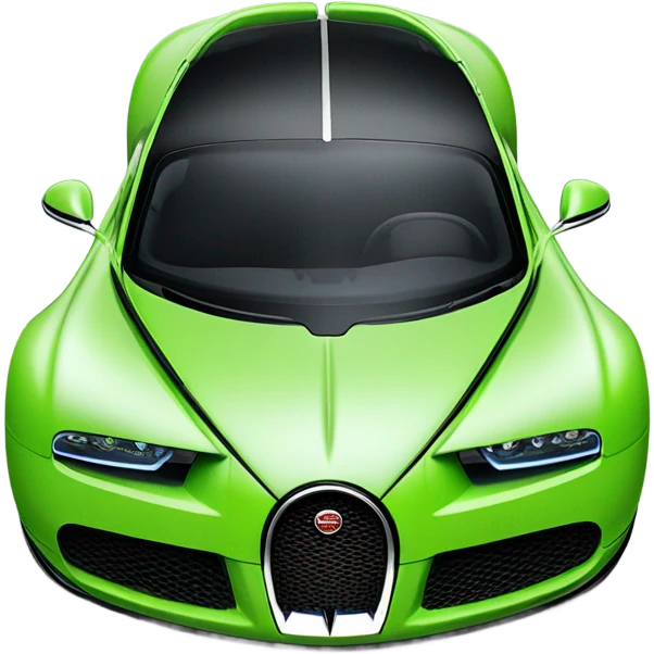 Lime green  Bugatti  emoji