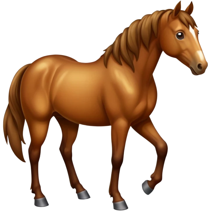 Happy birthday all brown horse emoji