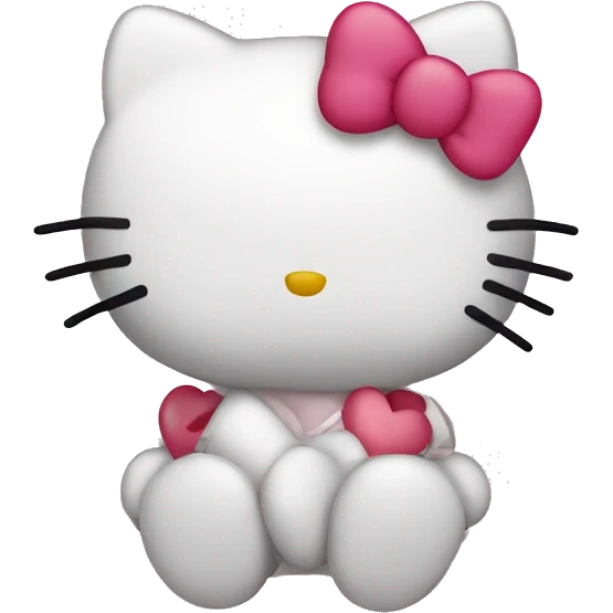 hello kitty heart emoji