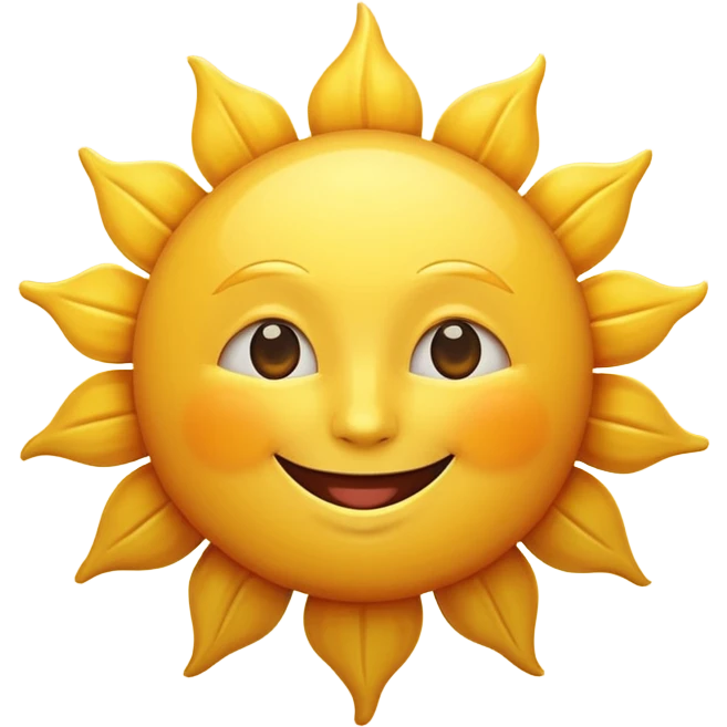 smiling sun emoji emoji