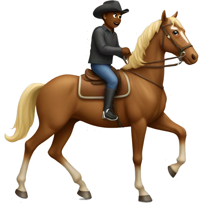 Ipad riding a horse  emoji
