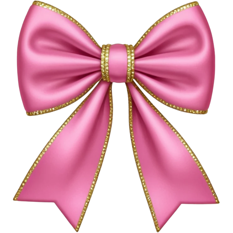 bow glitter pink emoji