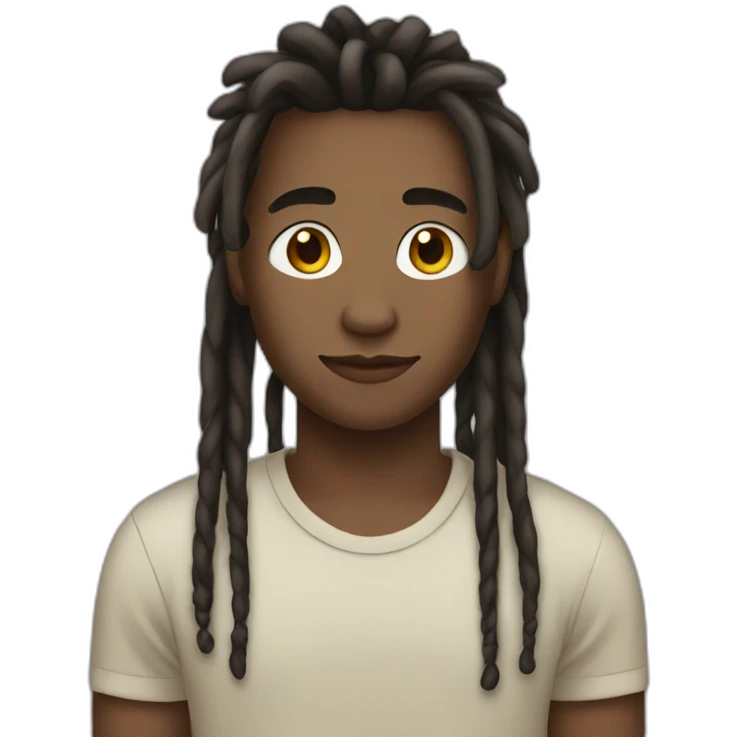 Create a 16 year old  boy with dreads  emoji