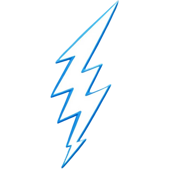 blue thunder ⚡️ like this but make it blue emoji