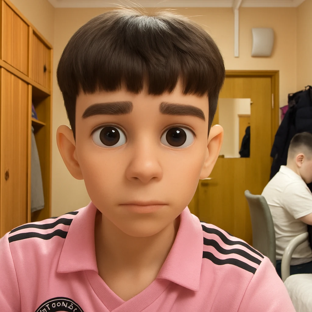this image in 3d-emoji style with a thinner face emoji