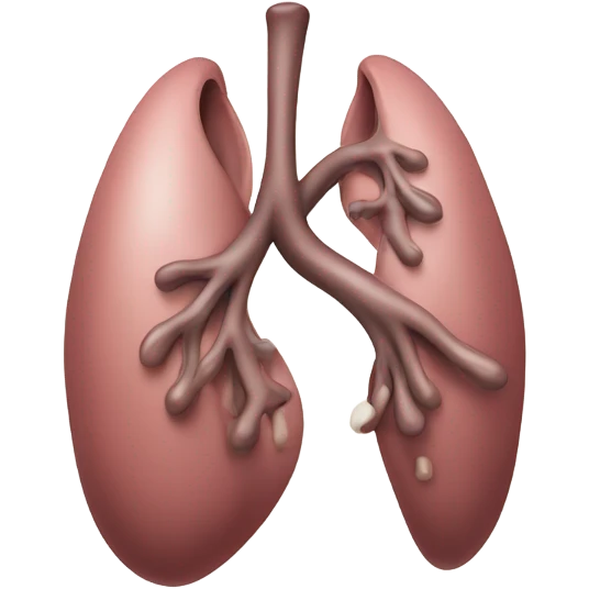 lung with long tongue  emoji