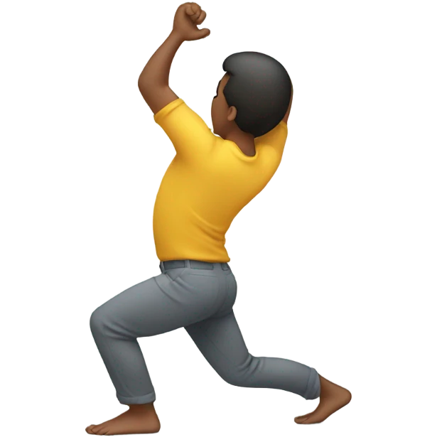 Person arching their back emoji