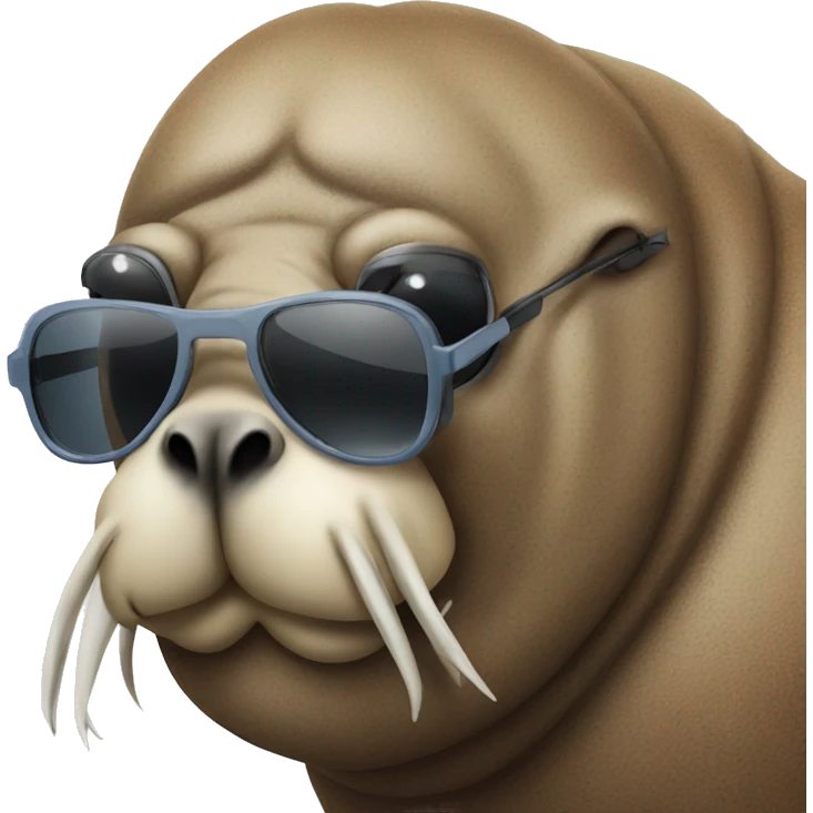 Walrus with sunglasses  emoji