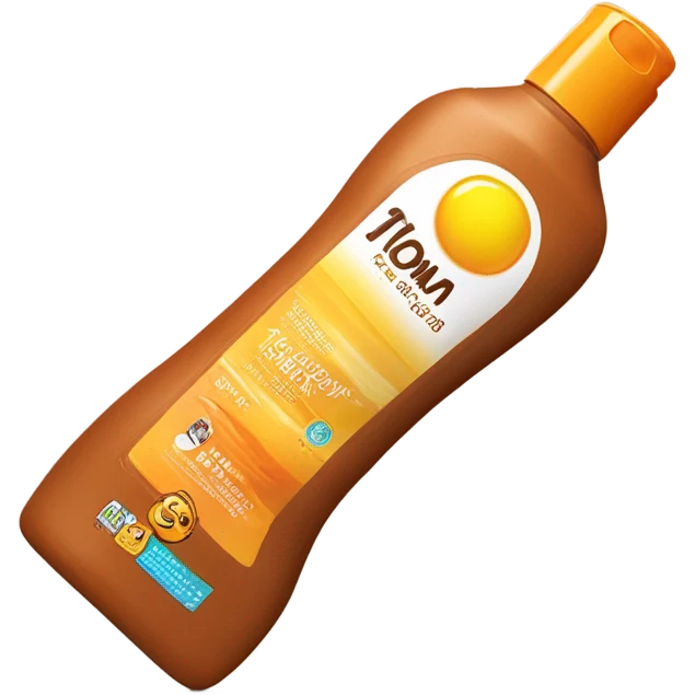 Lotion of tanning liquid  emoji