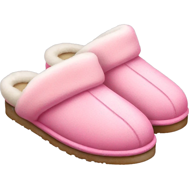 Pink ugg slippers  emoji