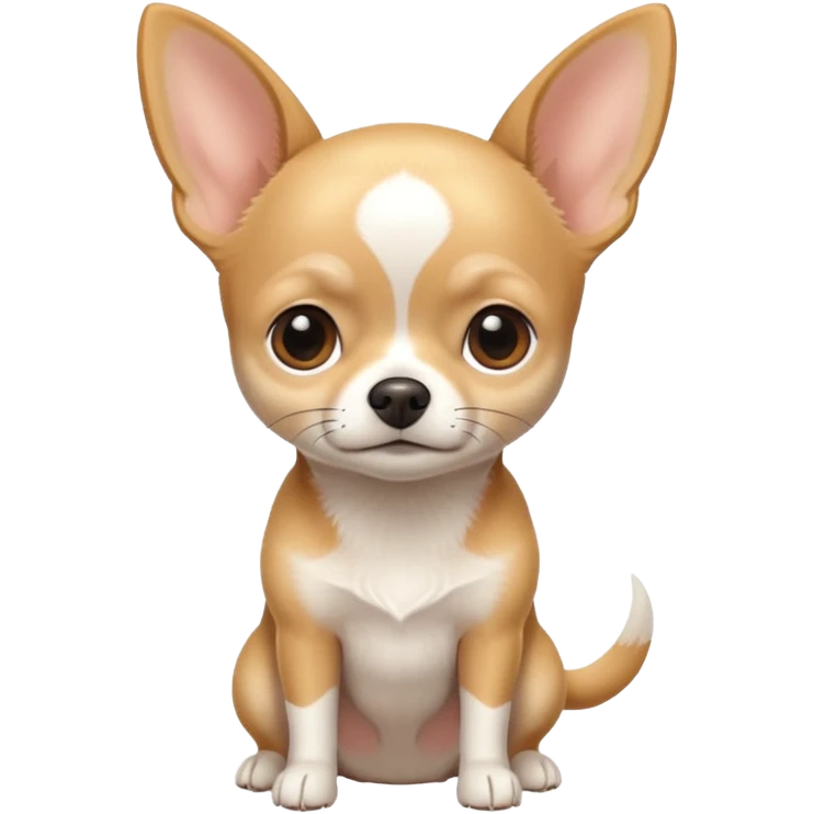 Tan and white Chihuahua  emoji