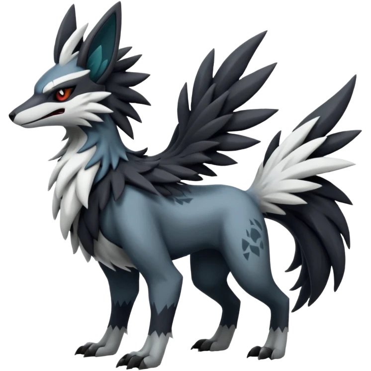Mightyena-Silvally-Fakémon-hybrid-creature (full body)  emoji