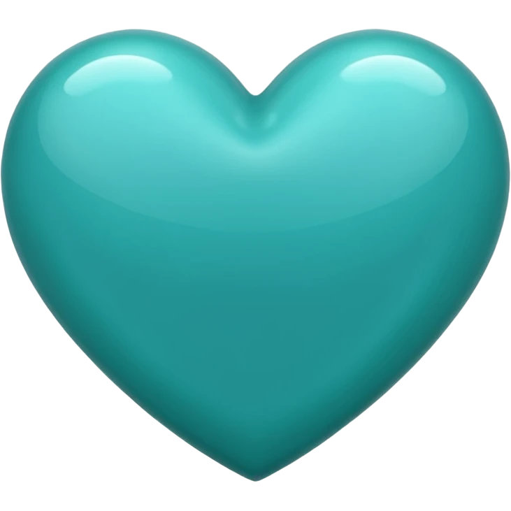 Ios Teal heart emoji emoji