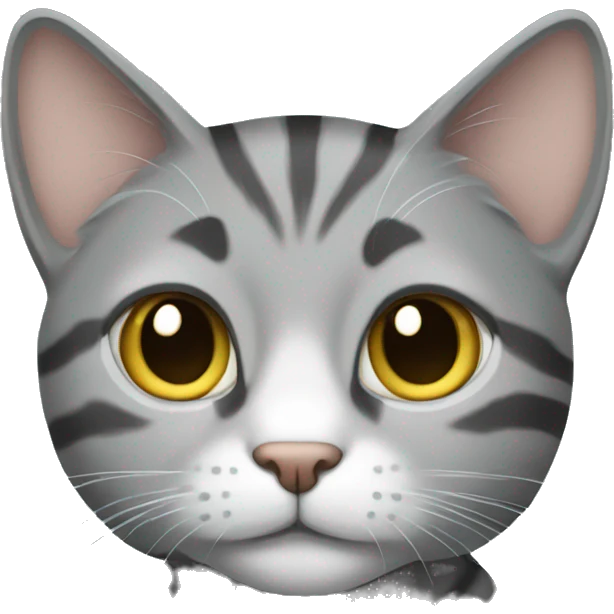Grey tabby cat emoji