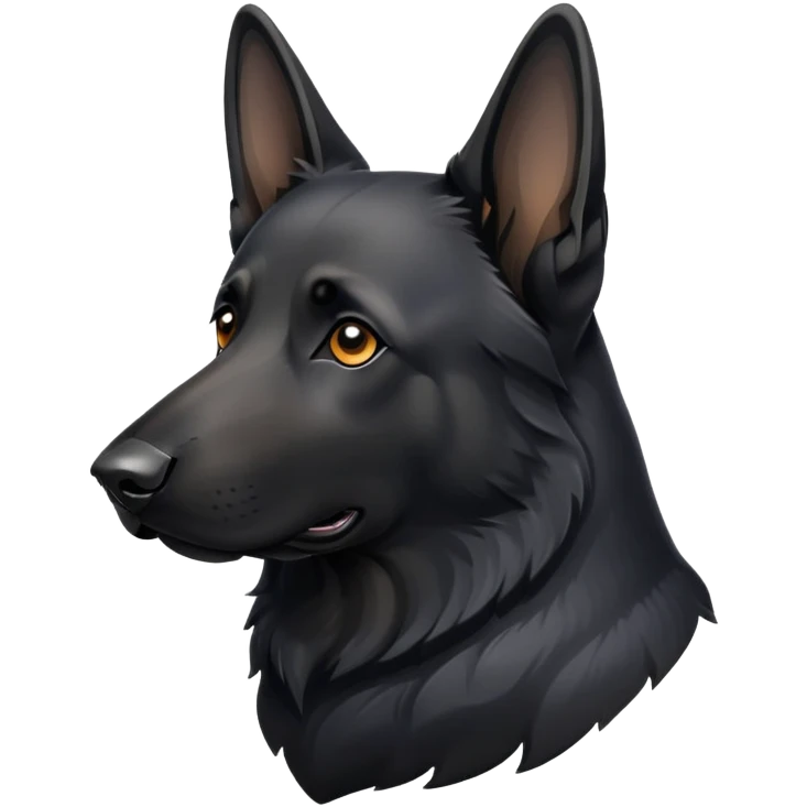 Black German shepherd  emoji